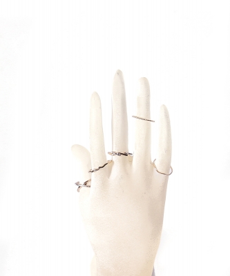 5 Pieces Asssorted Fashionable Ring Set RZ320002 GOLD